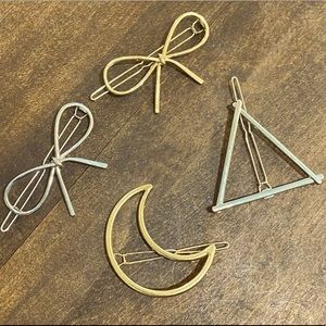 Metallic Hair Barrettes | OS